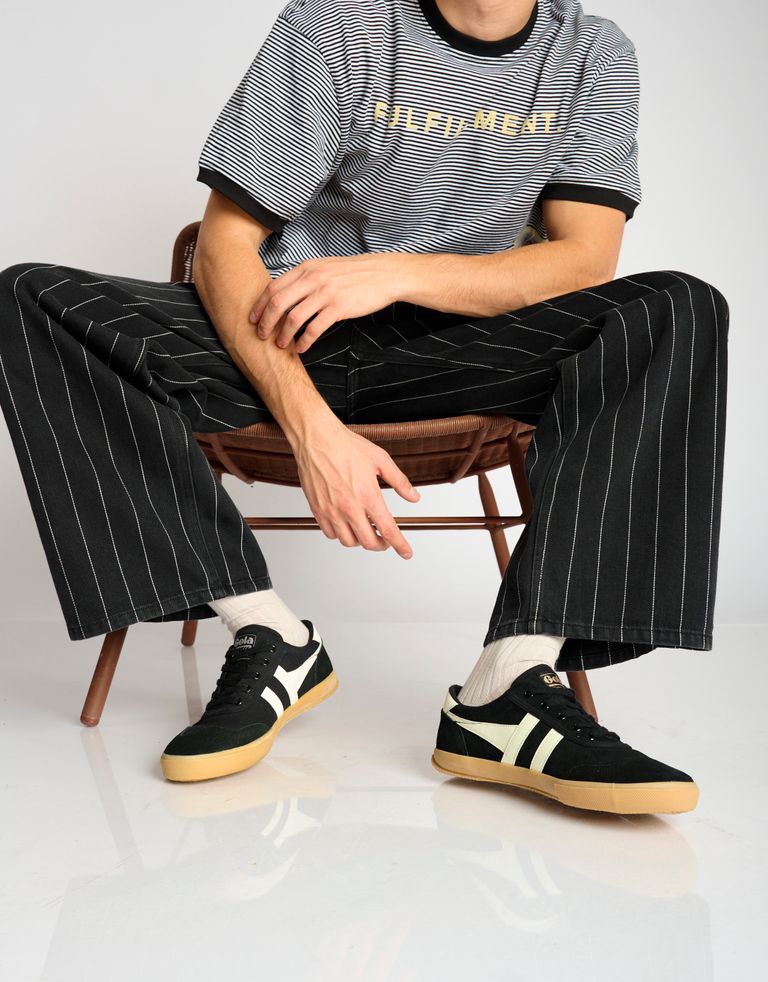 נעלי גברים - Gola - סניקרס BADMINTON GUM - שחור לבן1