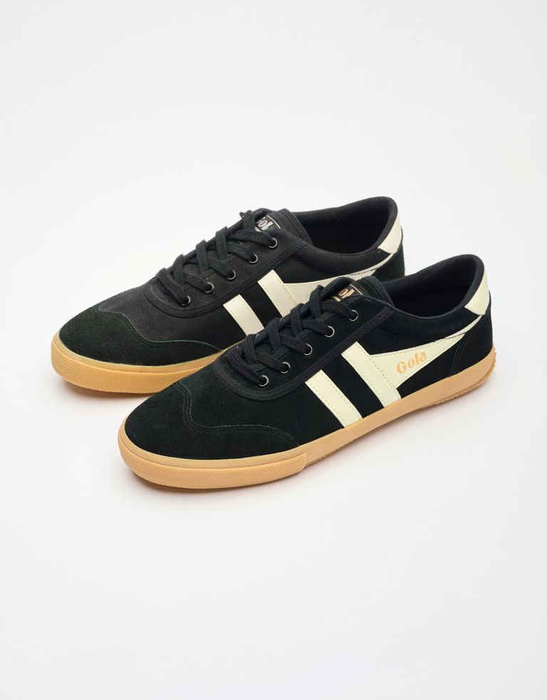 נעלי גברים - Gola - סניקרס BADMINTON GUM - שחור לבן2