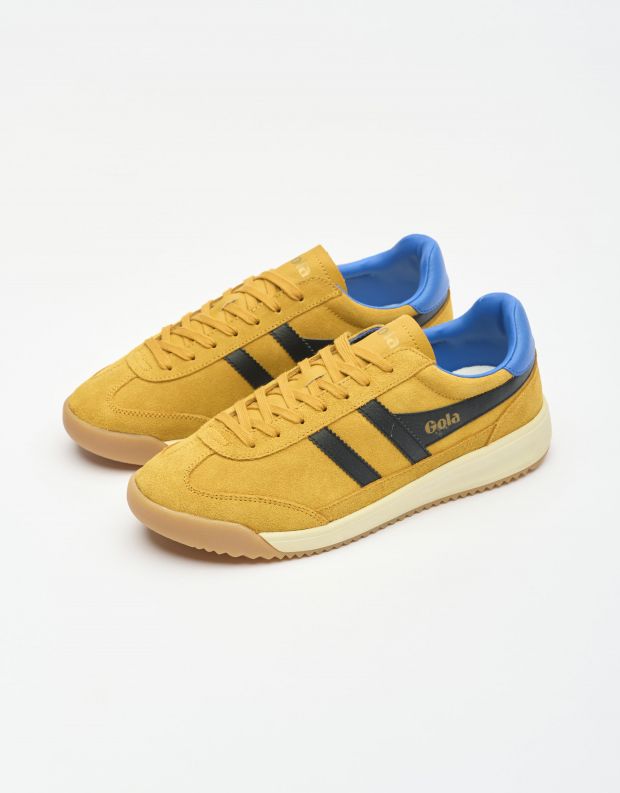 נעלי גברים - Gola - סניקרס זמש TORNADO 88 - צהוב   שחור
