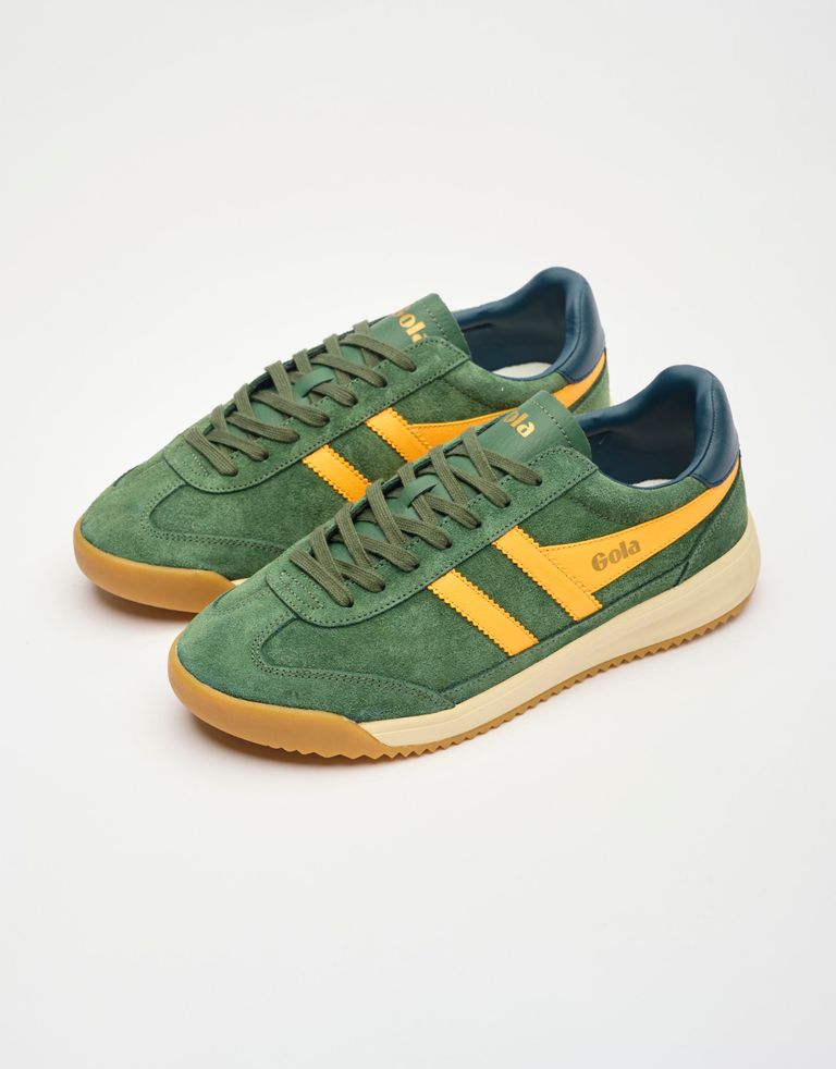 נעלי גברים - Gola - סניקרס זמש TORNADO 88 - ירוק   צהוב2
