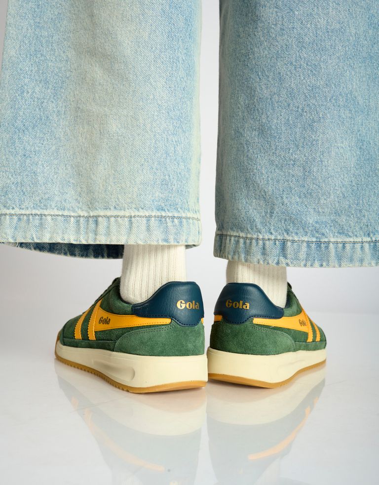 נעלי גברים - Gola - סניקרס זמש TORNADO 88 - ירוק   צהוב3