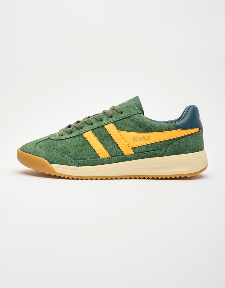 נעלי גברים - Gola - סניקרס זמש TORNADO 88 - ירוק   צהוב4