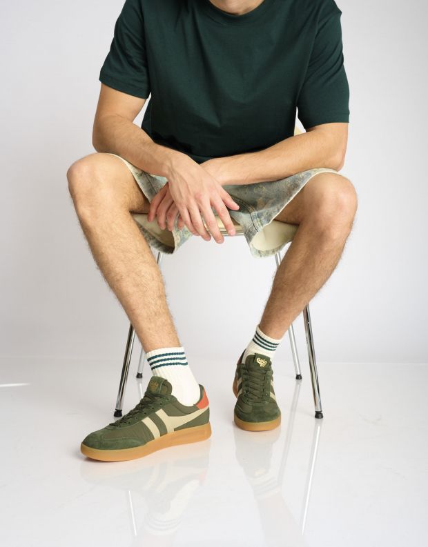 נעלי גברים - Gola - סניקרס CYCLONE NYLON - חאקי