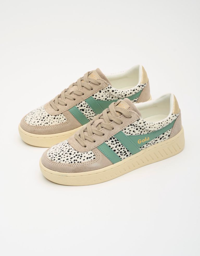 נעלי נשים - Gola - סניקרס GRANDSLAM SAVANNA - לבן נקודות2