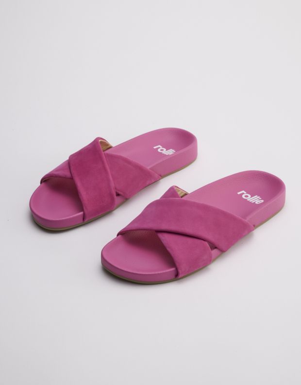 נעלי נשים - Rollie - כפכפים TIDE CROSS NOBUCK - פוקסיה