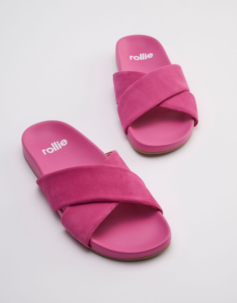 נעלי נשים - Rollie - כפכפים TIDE CROSS NOBUCK - פוקסיה2