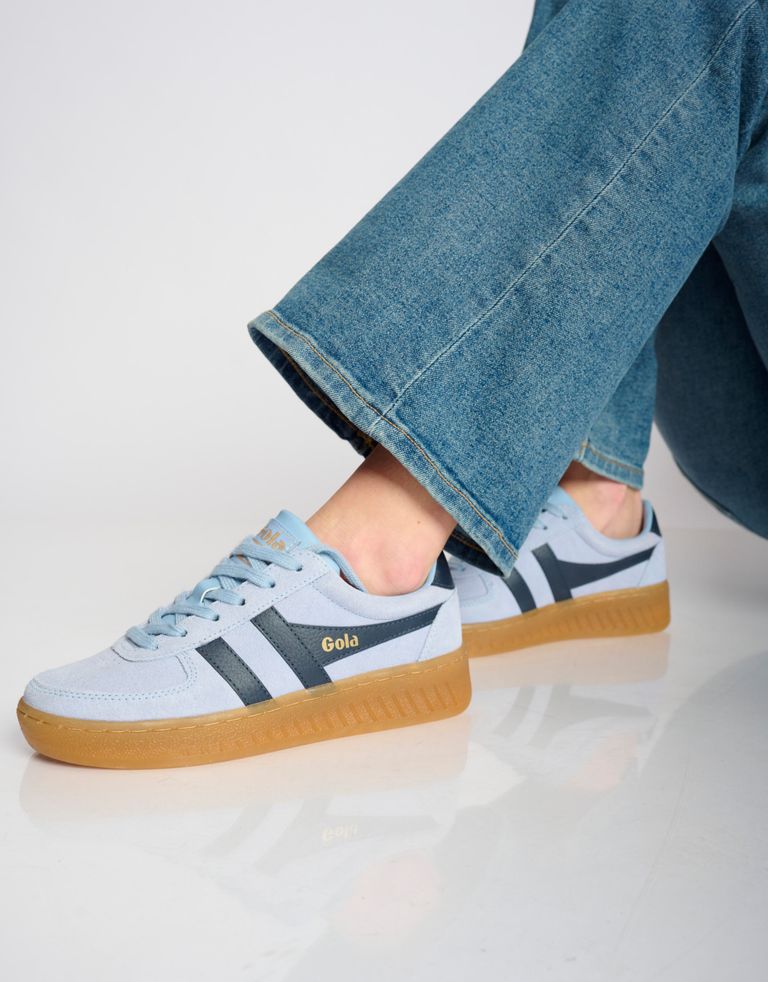 נעלי נשים - Gola - סניקרס זמש GRANDSLAM - תכלת1