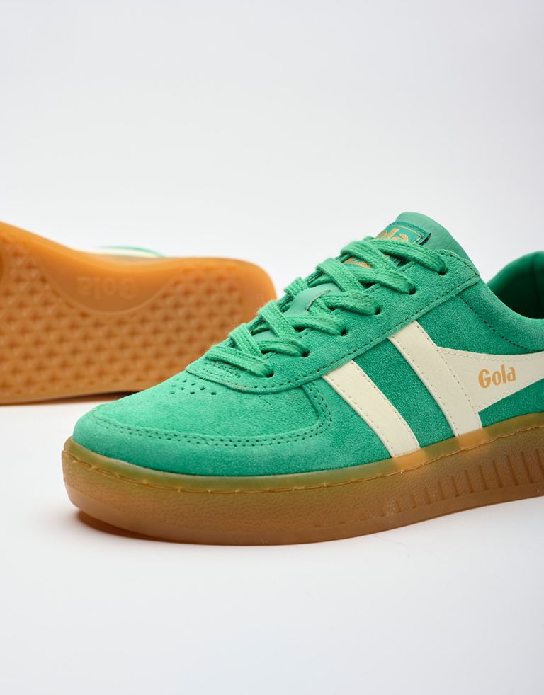 נעלי נשים - Gola - סניקרס זמש GRANDSLAM - ירוק2