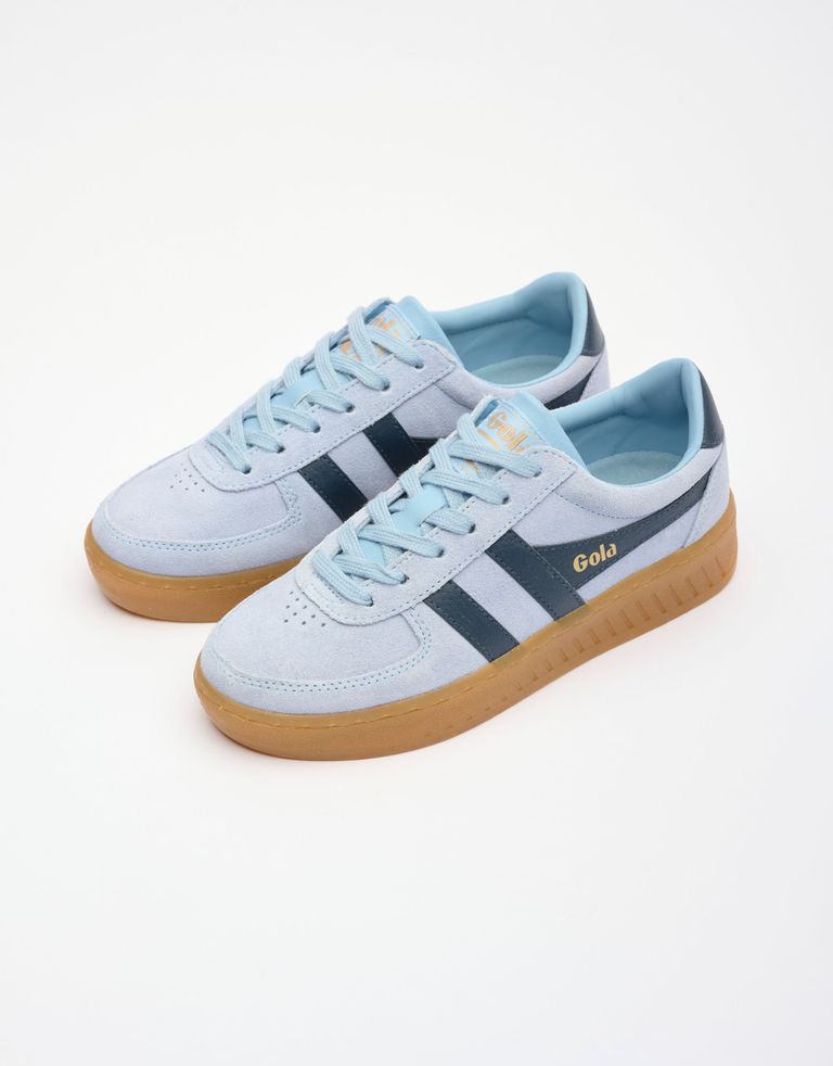 נעלי נשים - Gola - סניקרס זמש GRANDSLAM - תכלת2