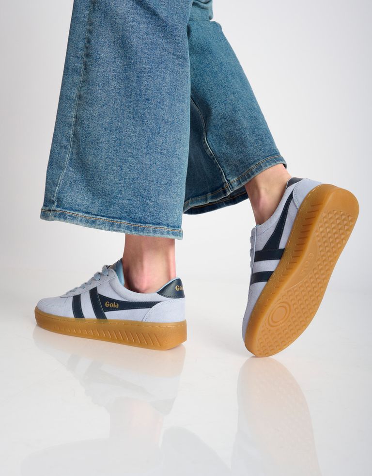 נעלי נשים - Gola - סניקרס זמש GRANDSLAM - תכלת4