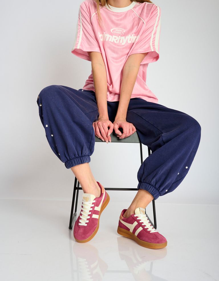 נעלי נשים - Gola - סניקרס זמש CYCLONE - בורדו1