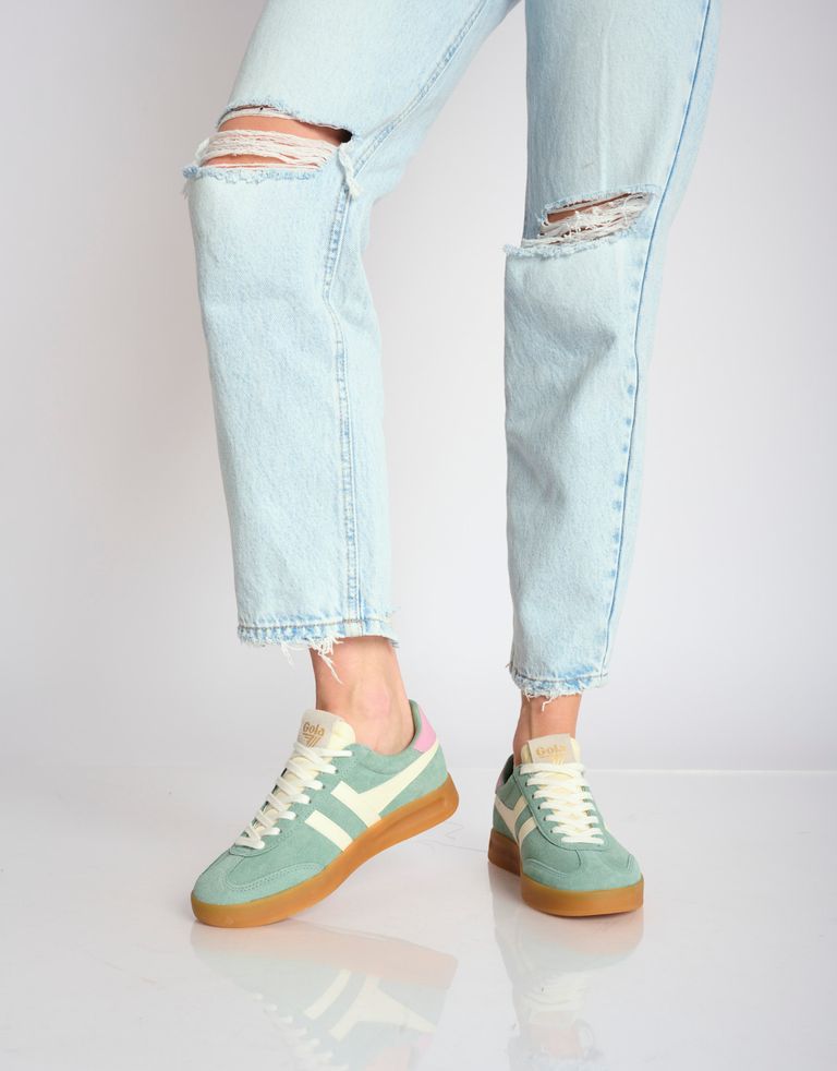 נעלי נשים - Gola - סניקרס זמש CYCLONE - מנטה2