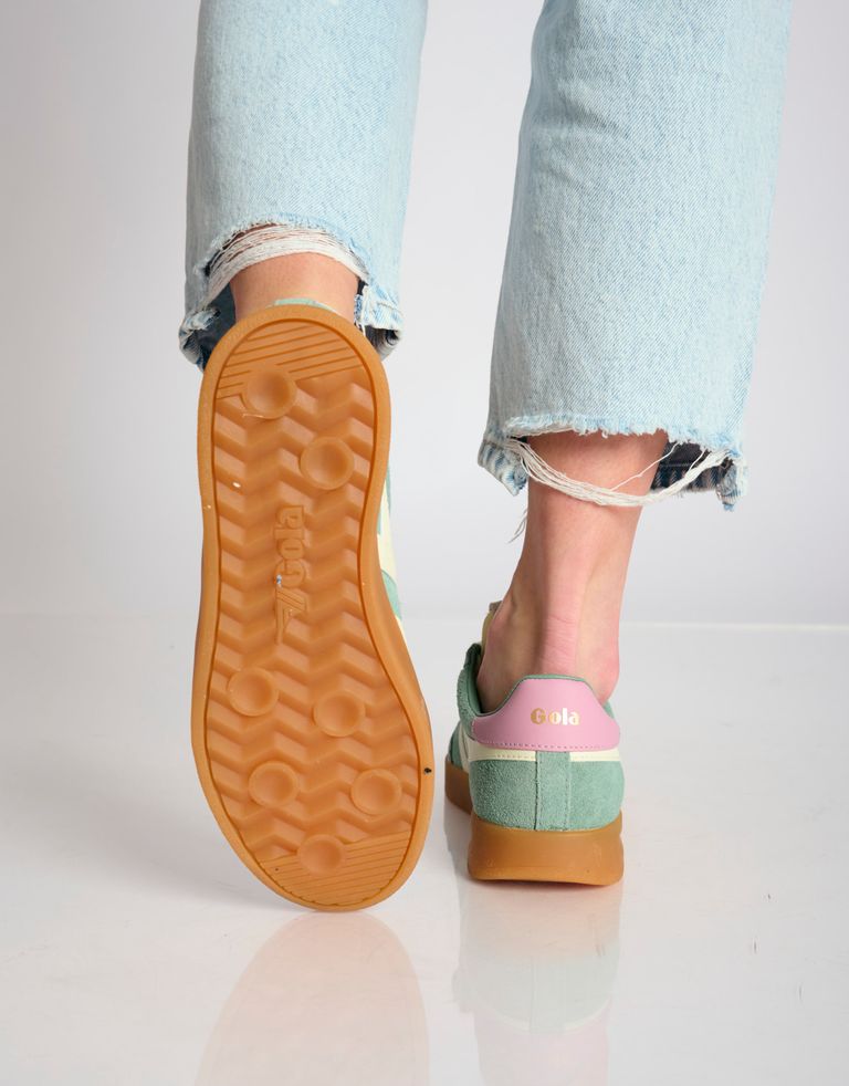 נעלי נשים - Gola - סניקרס זמש CYCLONE - מנטה4