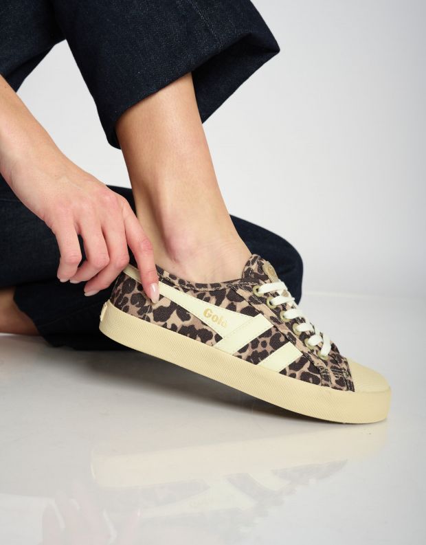 נעלי נשים - Gola - סניקרס COASTER LEOPARD - חום