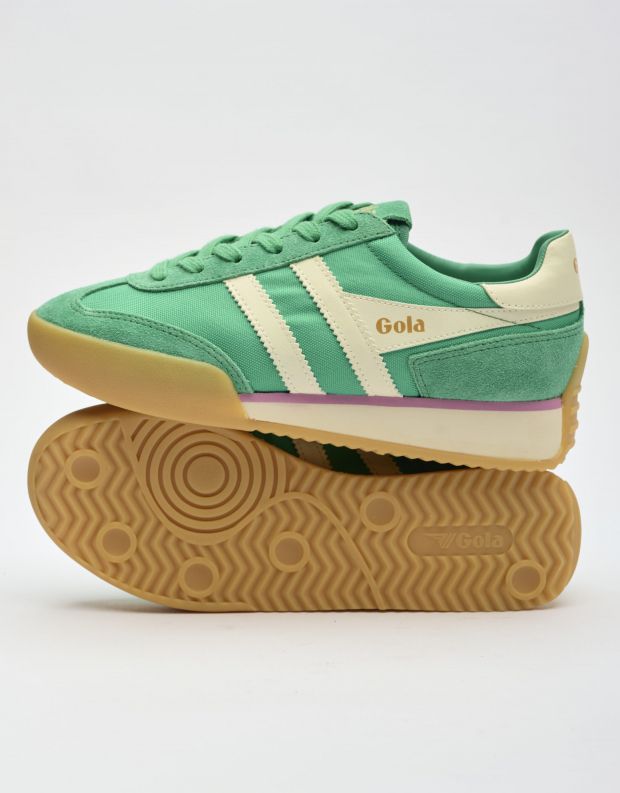 נעלי נשים - Gola - סניקרס בד וזמש PACER - ירוק
