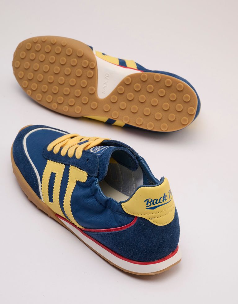 נעלי נשים - BACK 70 - סניקרס בד וזמש PARIS - כחול2