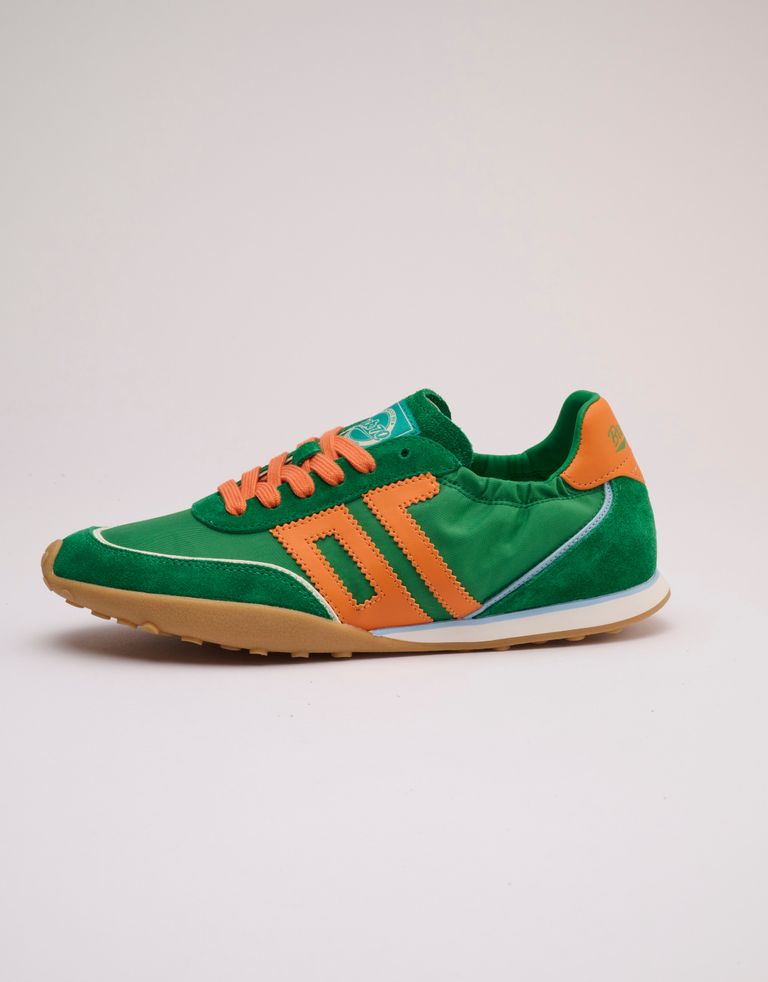 נעלי נשים - BACK 70 - סניקרס בד וזמש PARIS - ירוק2