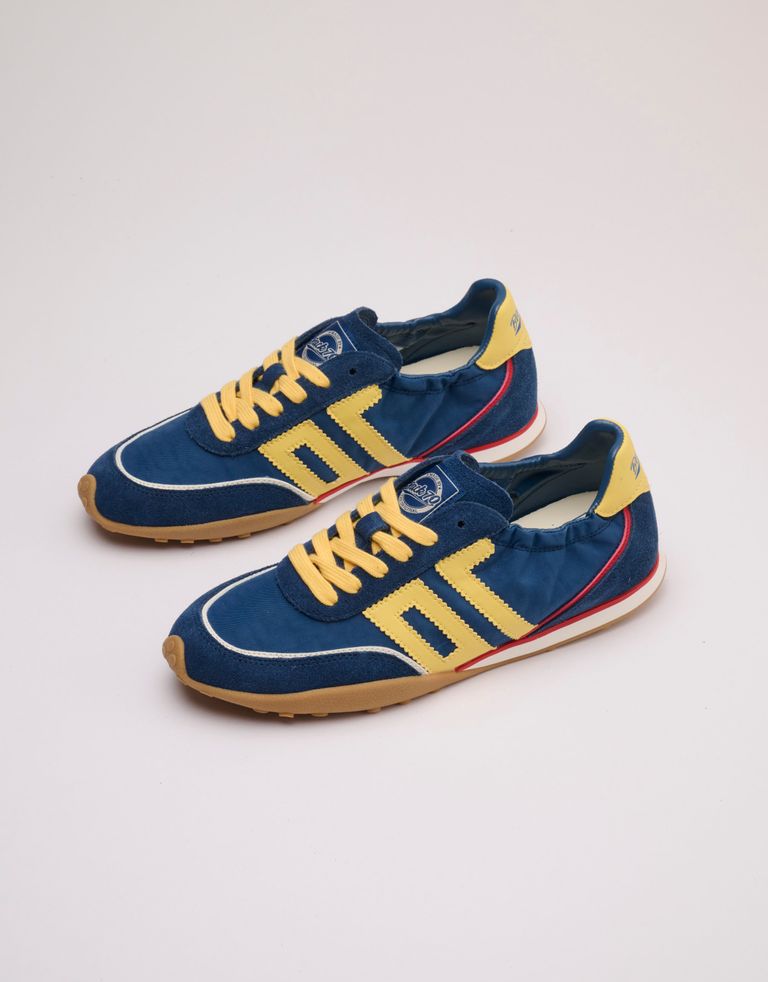 נעלי נשים - BACK 70 - סניקרס בד וזמש PARIS - כחול3