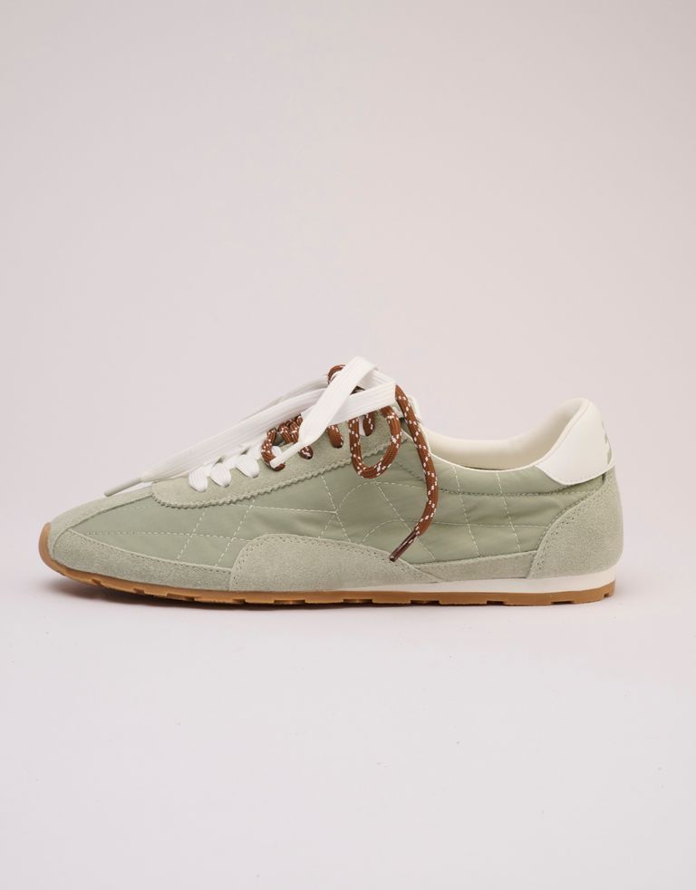 נעלי נשים - 3P - סניקרס ניילון וזמש BLAST - חאקי4