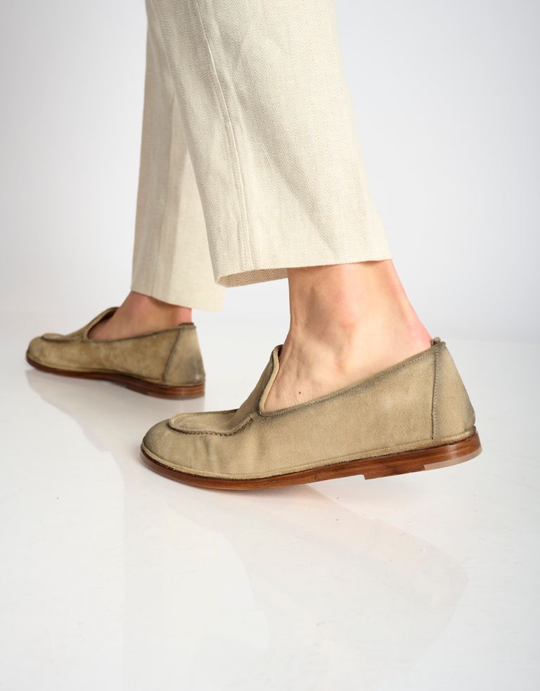 נעלי גברים - ELIA MAURIZI - נעלי מוקסין DONATELLO - בז'1