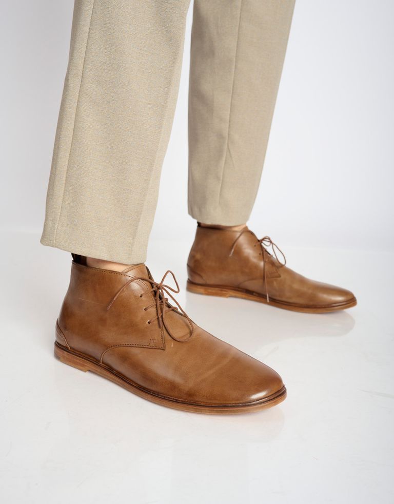 נעלי גברים - ELIA MAURIZI - נעלי עור ETTORE - קוניאק1