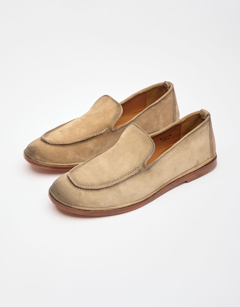 נעלי גברים - ELIA MAURIZI - נעלי מוקסין DONATELLO - בז'2