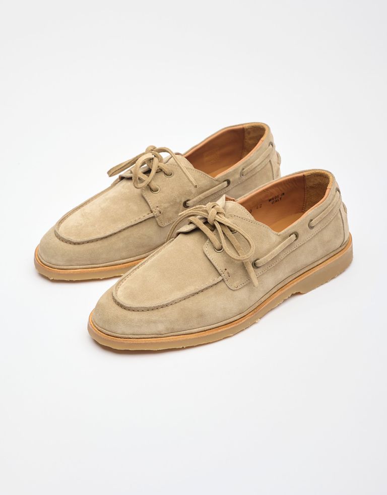 נעלי גברים - ELIA MAURIZI - נעלי מוקסין DEODATO - בז'3