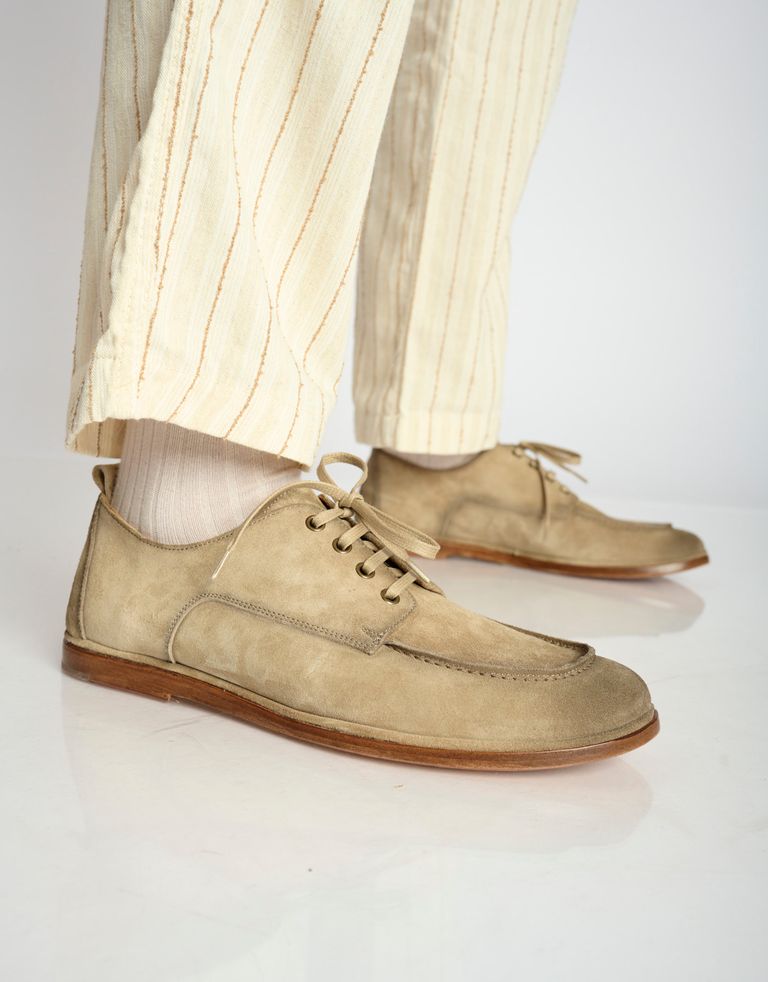 נעלי גברים - ELIA MAURIZI - נעלי מוקסין DANTE - בז'3