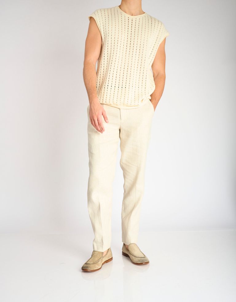 נעלי גברים - ELIA MAURIZI - נעלי מוקסין DONATELLO - בז'3