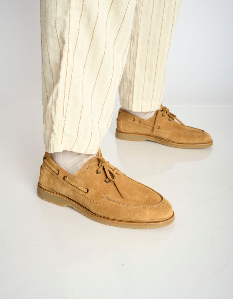 נעלי גברים - ELIA MAURIZI - נעלי מוקסין DEODATO - קאמל4