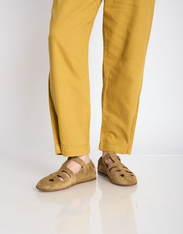 נעלי נשים - ELIA MAURIZI - נעליי בובה DORIS - חום בהיר