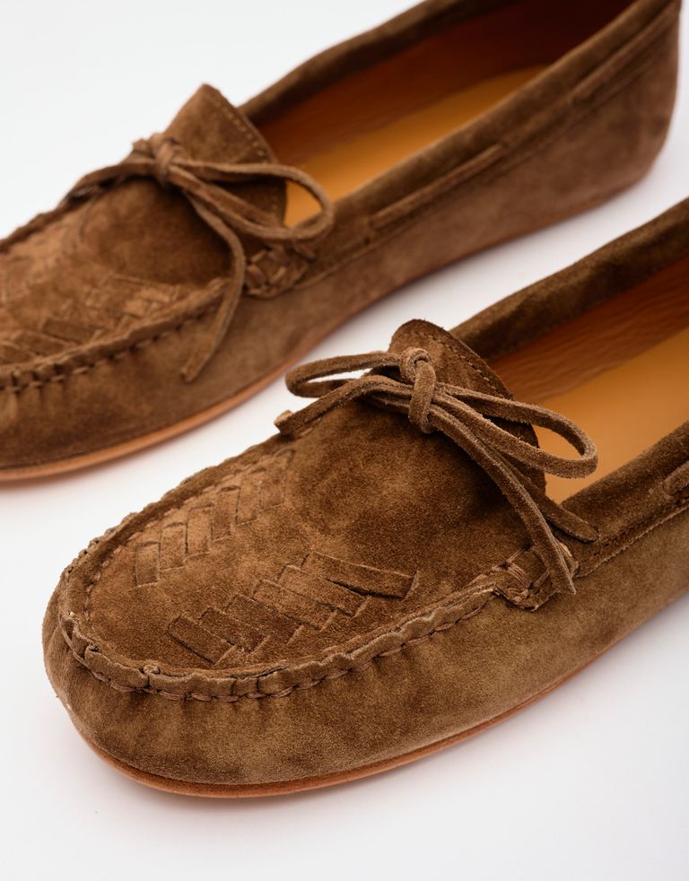 נעלי נשים - ELIA MAURIZI - נעלי מוקסין DAMIANA - חום1