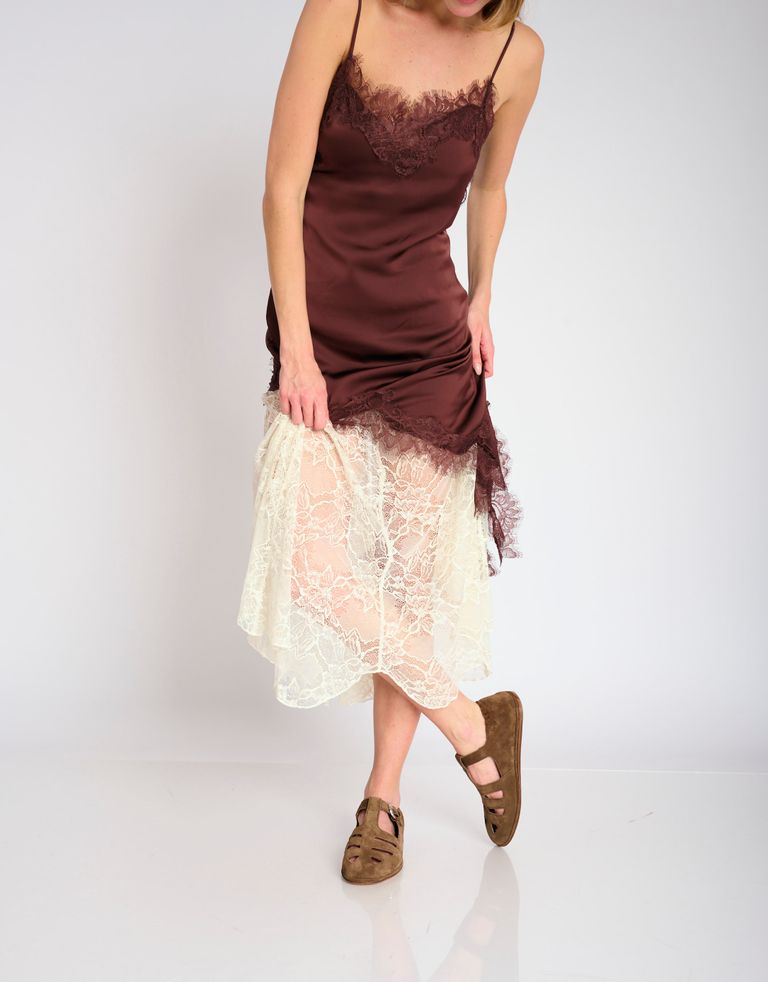 נעלי נשים - ELIA MAURIZI - נעליי בובה DORIS - חום2