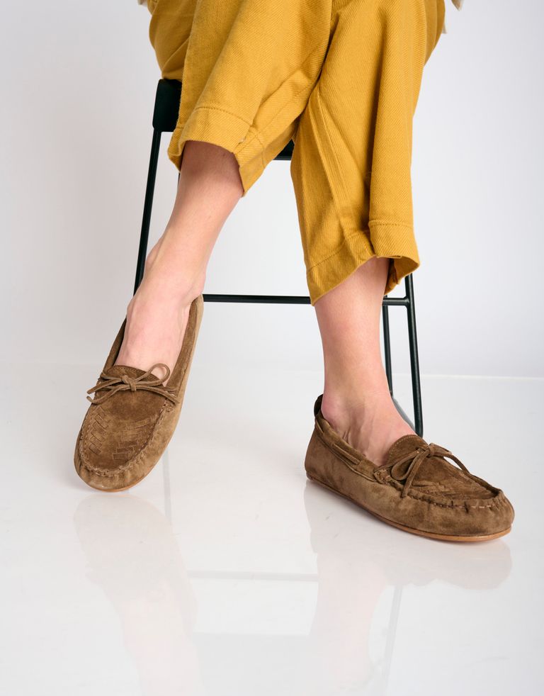 נעלי נשים - ELIA MAURIZI - נעלי מוקסין DAMIANA - חום2