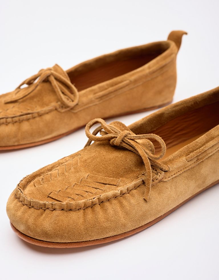 נעלי נשים - ELIA MAURIZI - נעלי מוקסין DAMIANA - קאמל4