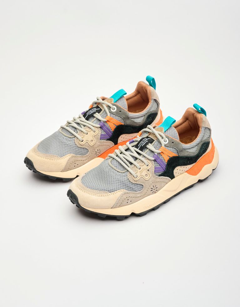 נעלי גברים - Flower Mountain - סניקרס YAMANO רשת - אפור1