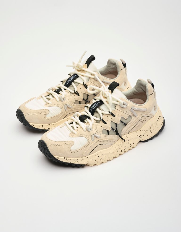 נעלי גברים - Flower Mountain - סניקרס זמש ובד YMABUSHI - אפור1