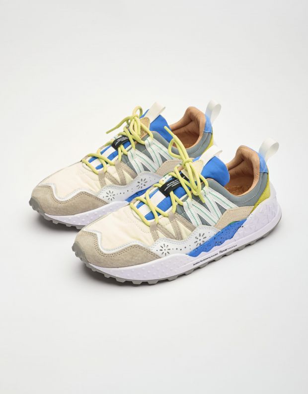 נעלי גברים - Flower Mountain - סניקרס WASHI - אפור   כחול