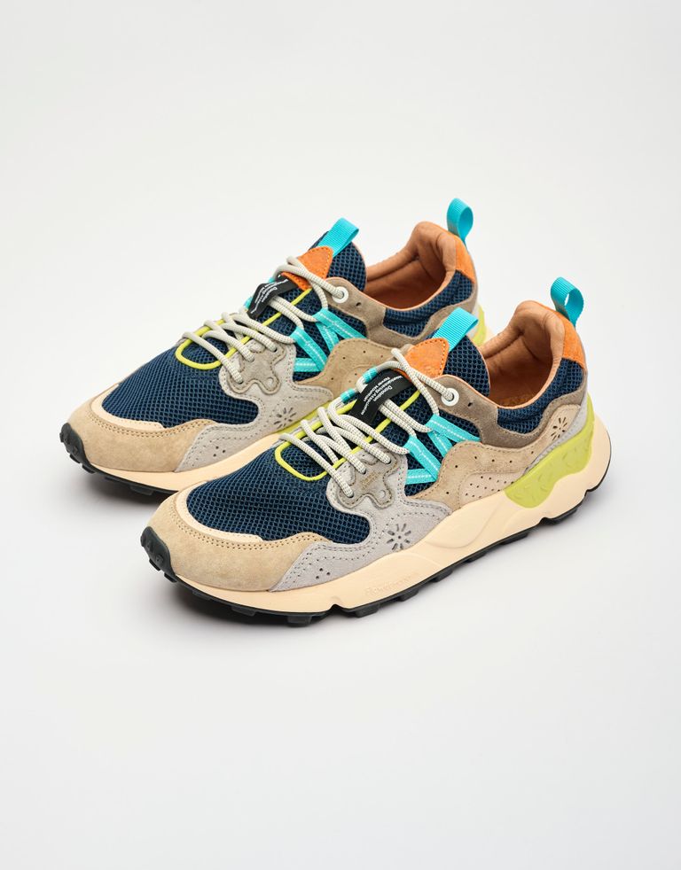 נעלי גברים - Flower Mountain - סניקרס YAMANO רשת - כחול1