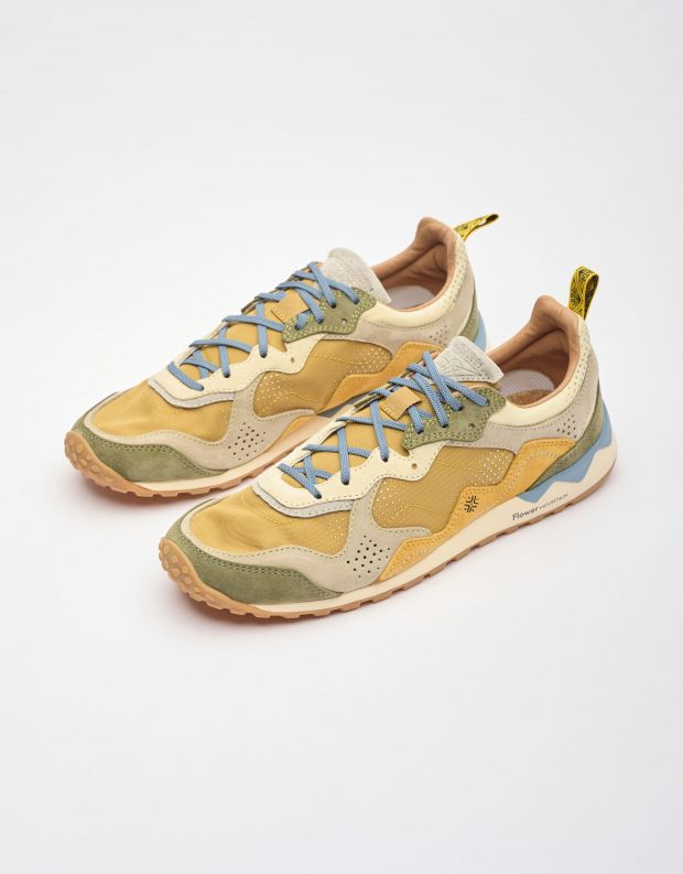 נעלי גברים - Flower Mountain - סניקרס PUERH - צהוב   ירוק