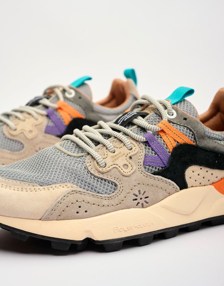 נעלי גברים - Flower Mountain - סניקרס YAMANO רשת - אפור2