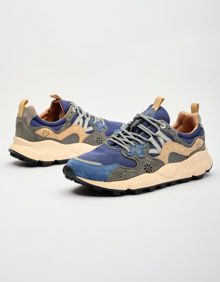 נעלי גברים - Flower Mountain - סניקרס קנבס YAMANO - כחול4