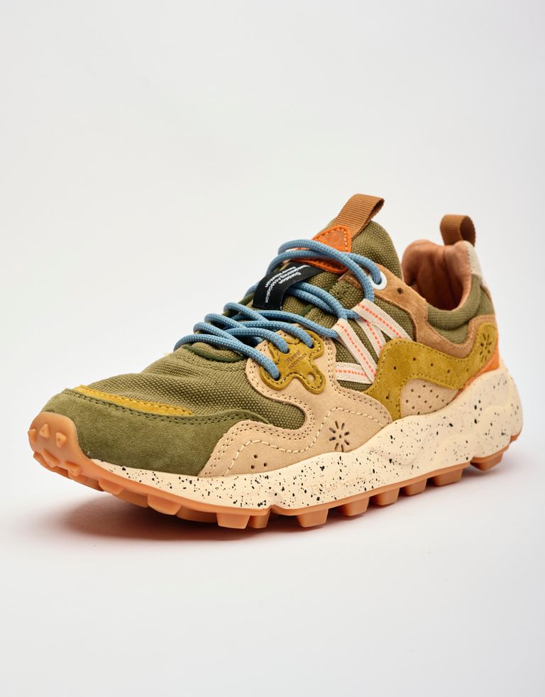 נעלי גברים - Flower Mountain - סניקרס קנבס YAMANO - ירוק3