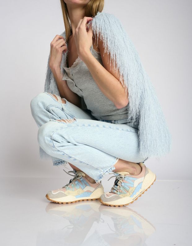 נעלי נשים - Flower Mountain - סניקרס WASHI - תכלת   ניוד