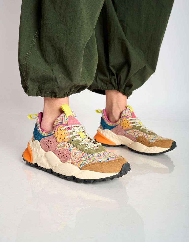 נעלי נשים - Flower Mountain - סניקרס KOTETSU מעויינים - ורוד עתיק3