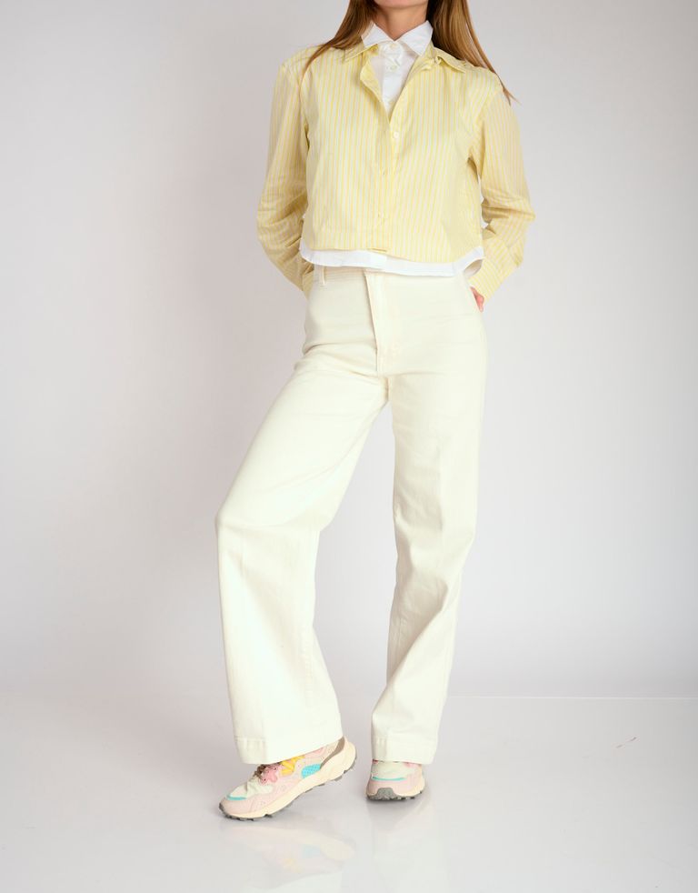 נעלי נשים - Flower Mountain - סניקרס YAMANO 3 - ורוד   אפור2