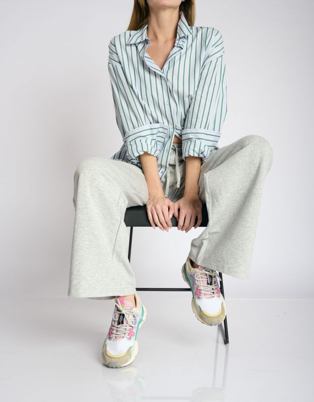 נעלי נשים - Flower Mountain - סניקס YAMANO רשת - מנטה   ירוק