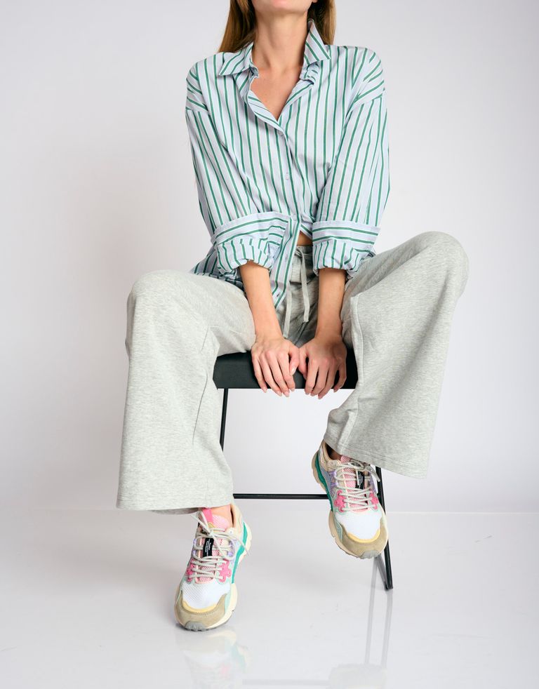 נעלי נשים - Flower Mountain - סניקס YAMANO רשת - מנטה   ירוק1