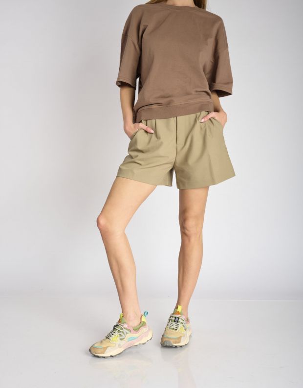 נעלי נשים - Flower Mountain - סניקרס קנבס YAMANO - בז'   ירוק