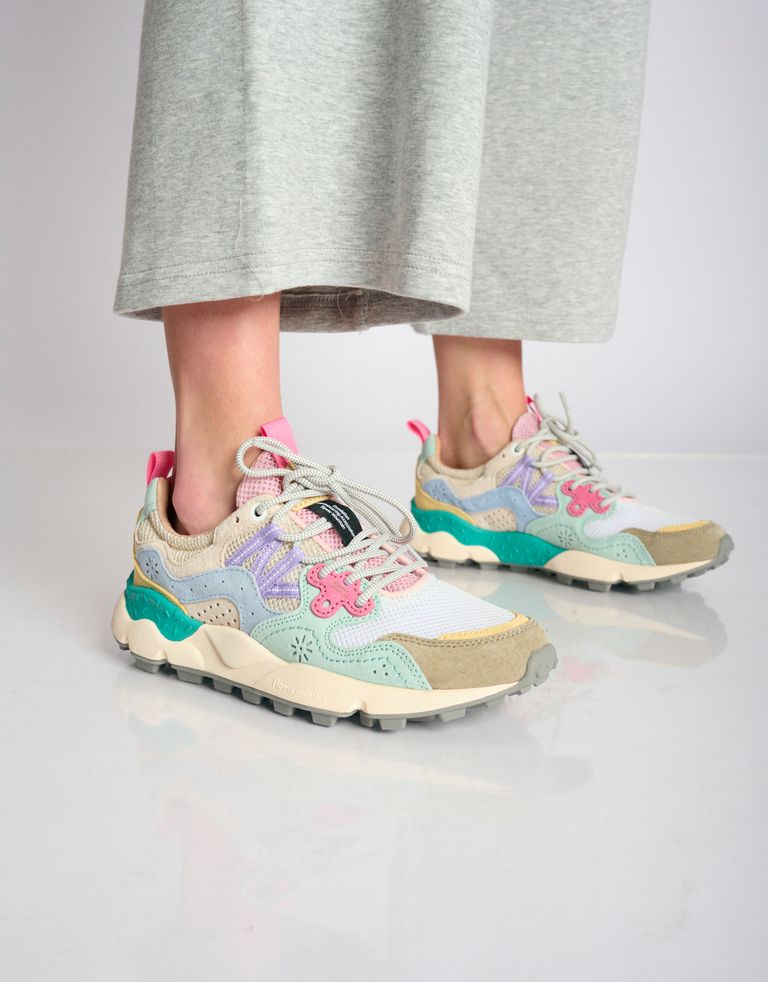 נעלי נשים - Flower Mountain - סניקס YAMANO רשת - מנטה   ירוק3